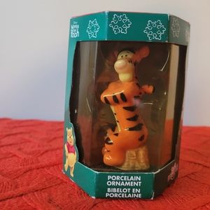 Winnie The POOH Tigger Porcelain Ornament.